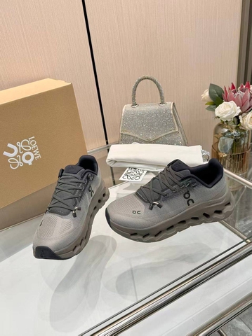 Loewe кроссовки женские текстиль летние весенние / осенние серые премиум 977690VV