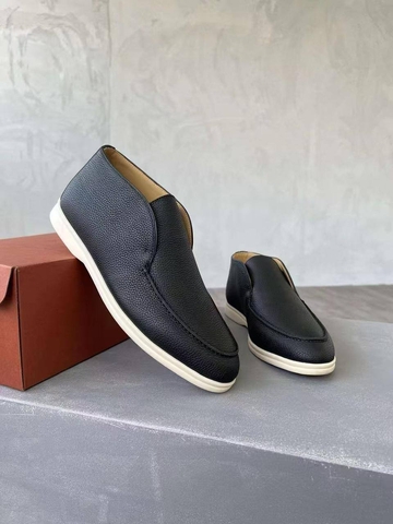 Loro Piana лоферы мужские натуральная кожа зимние весенние / осенние черные премиум 665476OW