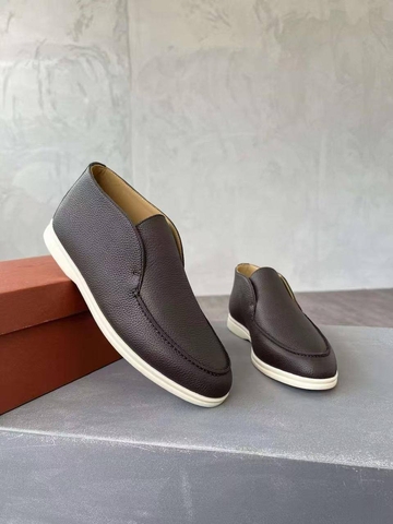 Loro Piana лоферы мужские натуральная кожа весенние / осенние коричневые премиум 690822HG