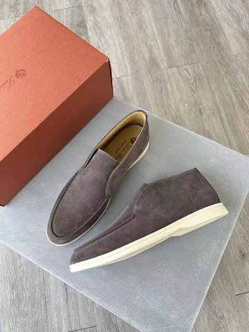 Loro Piana лоферы мужские натуральная замша зимние весенние / осенние коричневые премиум 707738II