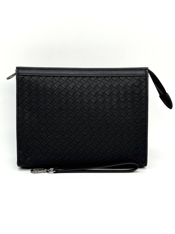Bottega Veneta клатч мужские натуральная кожа черные люкс 947831MO