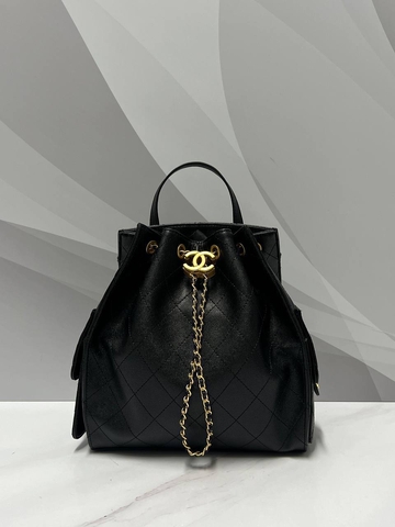 Chanel рюкзак женские натуральная кожа черные люкс 989311HX