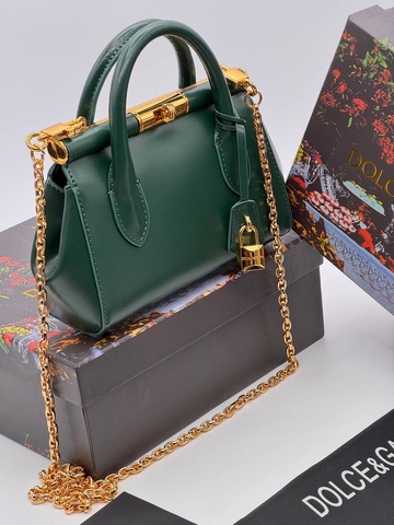 Dolce & Gabbana сумка женские натуральная кожа зеленые люкс 687006YN