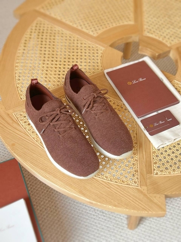 Loro Piana кроссовки мужские текстиль весенние / осенние оранжевые премиум 268295KY