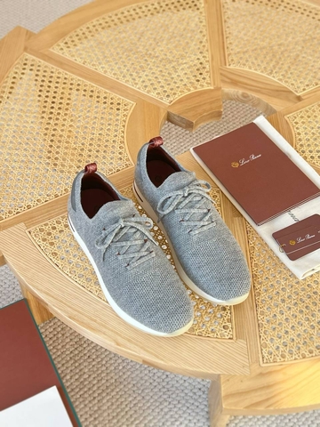 Loro Piana кроссовки мужские текстиль весенние / осенние серые премиум 360861EP