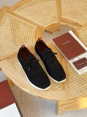 Loro Piana кроссовки мужские текстиль весенние / осенние черные премиум 512167DF