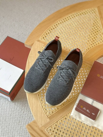 Loro Piana кроссовки мужские текстиль весенние / осенние серые премиум 186863FV