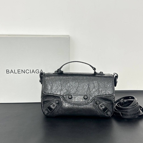 Balenciaga сумка женские натуральная кожа черные люкс 470452MQ