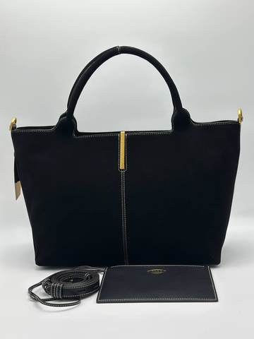 Tod’s сумка женские натуральная замша черные люкс 123245WI