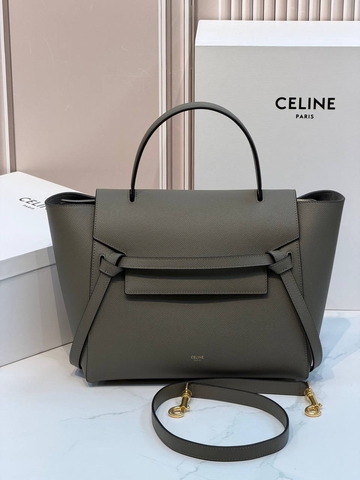 Celine BELT BAG сумка женские натуральная кожа серые премиум 984772RD