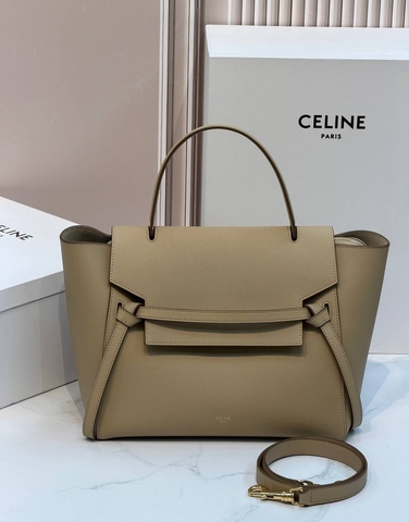 Celine BELT BAG сумка женские натуральная кожа бежевые премиум 380554CC