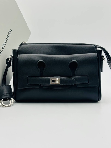 Balenciaga сумка женские натуральная кожа черные люкс 980834OK