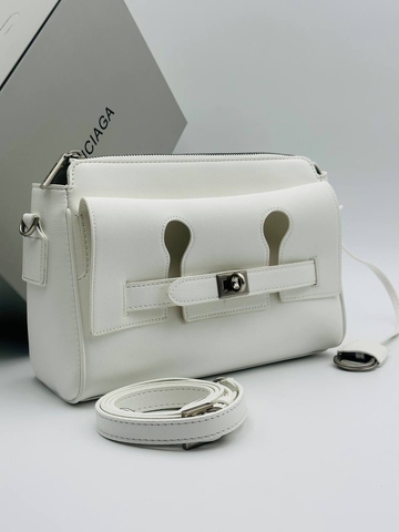 Balenciaga сумка женские натуральная кожа белые люкс 900540JW
