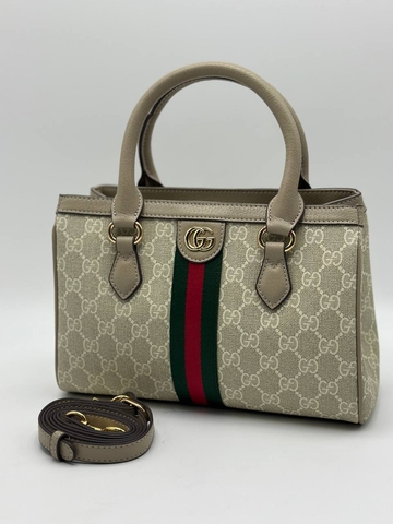 Gucci сумка женские канва натуральная кожа бежевые люкс 449788YB