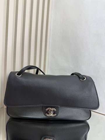 Chanel сумка женские натуральная кожа черные люкс 488045RI