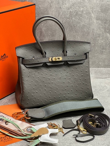 Hermes сумка женские натуральная кожа серые люкс 155442YA
