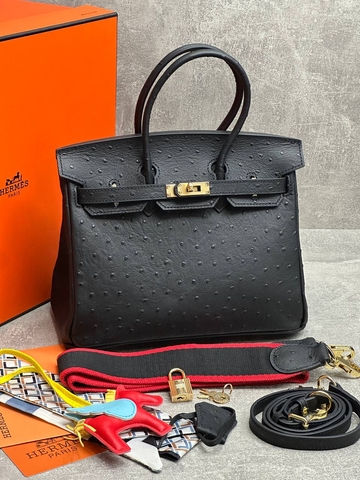 Hermes сумка женские натуральная кожа черные люкс 440680TI