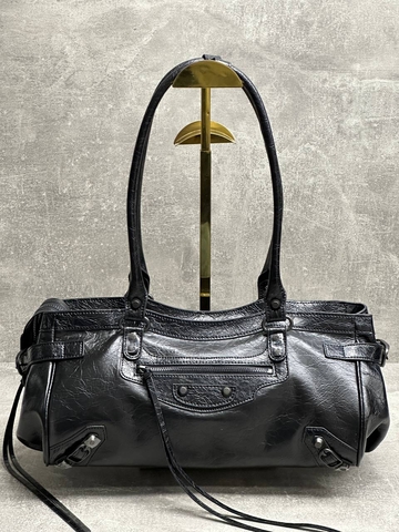 Balenciaga сумка женские натуральная кожа черные люкс 983833WN