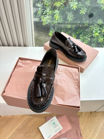 Miu Miu лоферы артикул 724509VB в интернет-магазине «GLOBESTYLE»