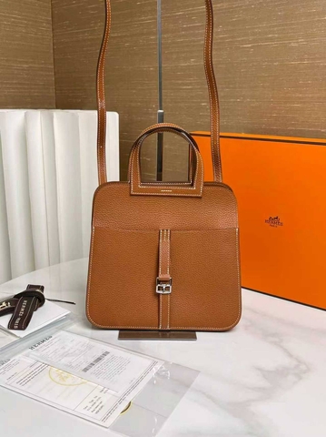 Hermes сумка женские натуральная кожа оранжевые премиум 856969QZ