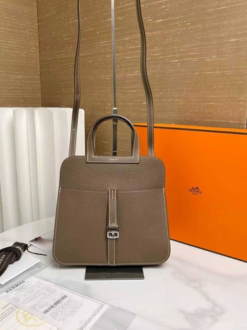 Hermes сумка женские натуральная кожа коричневые премиум 412469LT
