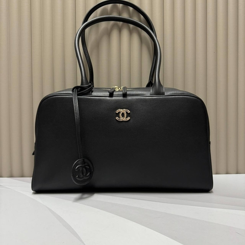 Chanel сумка женские натуральная кожа черные люкс 415606JD