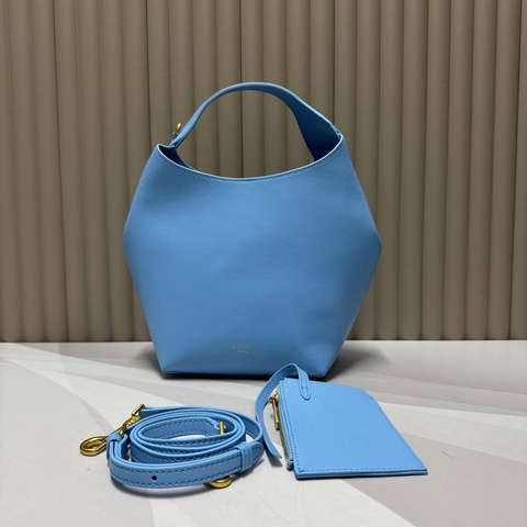 Celine сумка женские натуральная кожа голубые люкс 302177QD