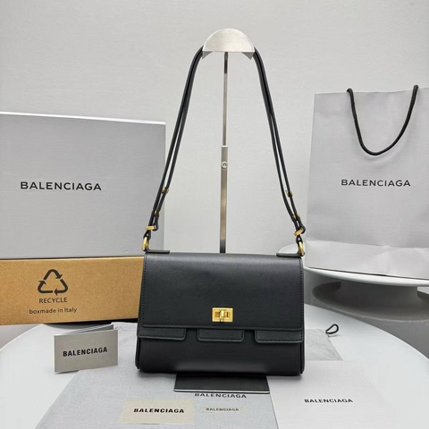 Balenciaga сумка женские натуральная кожа черные премиум 906186GL