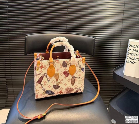 Louis Vuitton сумка женские канва натуральная кожа бежевые микс люкс 504980HL