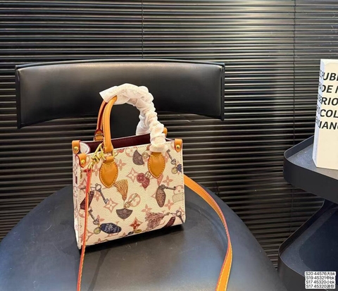 Louis Vuitton сумка женские канва натуральная кожа бежевые микс люкс 467910TC