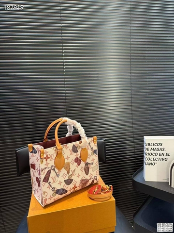 Louis Vuitton сумка женские канва натуральная кожа бежевые микс люкс 535020KJ