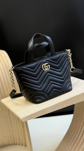 Gucci mini сумка женские натуральная кожа черные премиум 480303KZ