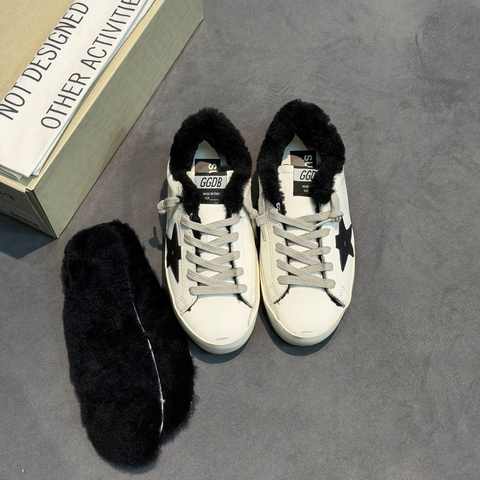 Golden Goose кроссовки женские натуральная кожа зимние белые премиум 928770MT