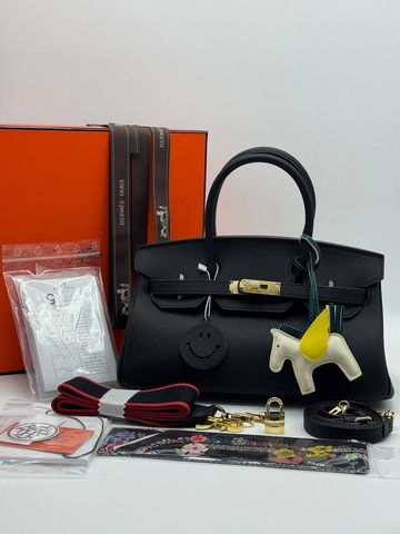 Hermes сумка женские натуральная кожа черные люкс 371894GO