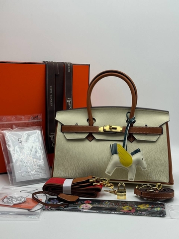 Hermes сумка женские натуральная кожа бежевые люкс 693820UF