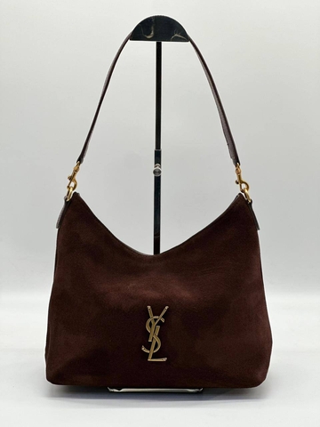 Yves Saint Laurent сумка женские натуральная кожа коричневые люкс 763718OF