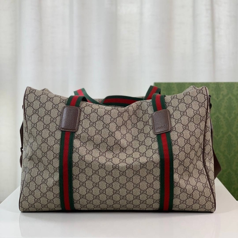 Gucci сумка мужские женские канва натуральная кожа бежевые премиум 498390DQ