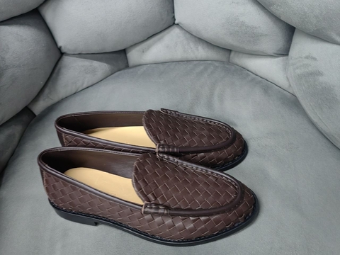 Bottega Veneta лоферы женские натуральная кожа весенние / осенние коричневые премиум 961530LA