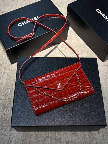 Chanel сумка женские натуральная кожа красные премиум 305737PI