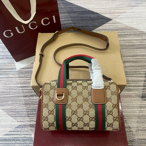 Gucci сумка женские натуральная кожа текстиль бежевые премиум 275634JY
