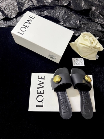 Loewe сабо женские натуральная кожа летние весенние / осенние красные черные премиум 361696ZM