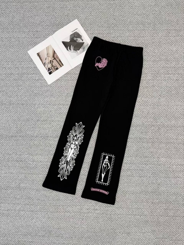 Chrome Hearts брюки женские черные премиум 367669NR