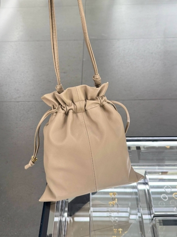 Celine Crystal Pouch I сумка женские натуральная кожа бежевые премиум 455713MJ