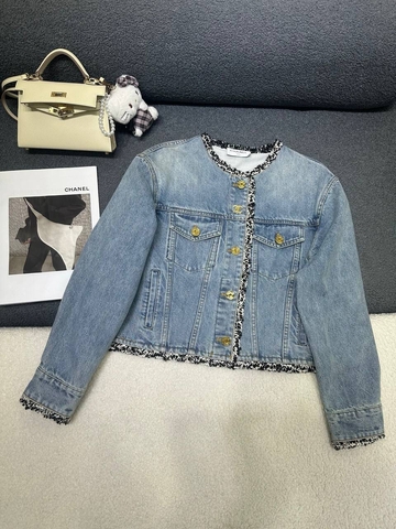 Chanel куртка женские весенние / осенние голубые премиум 486429MK