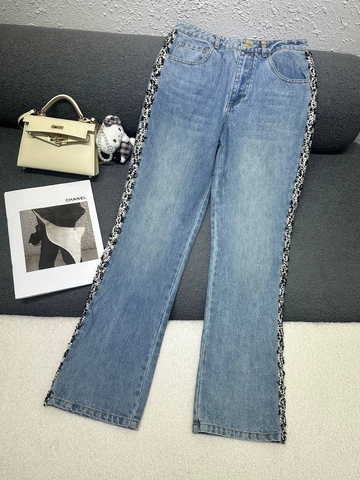 Chanel джинсы женские голубые премиум 837405EK