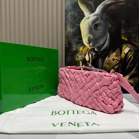 Bottega Veneta сумка женские натуральная кожа розовые люкс 537689ZP
