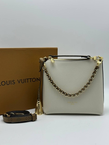 Louis Vuitton сумка женские натуральная кожа бежевые белые люкс 257547UI