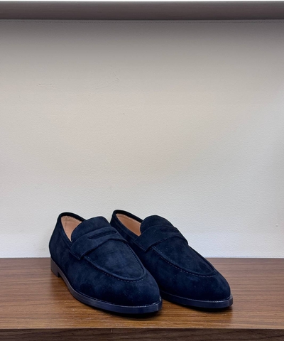 Loro Piana лоферы женские натуральная замша летние весенние / осенние синие премиум 903609VB