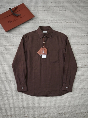 Loro Piana André рубашка женские коричневые премиум 432876VD