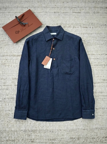 Loro Piana André рубашка женские синие премиум 459923YO